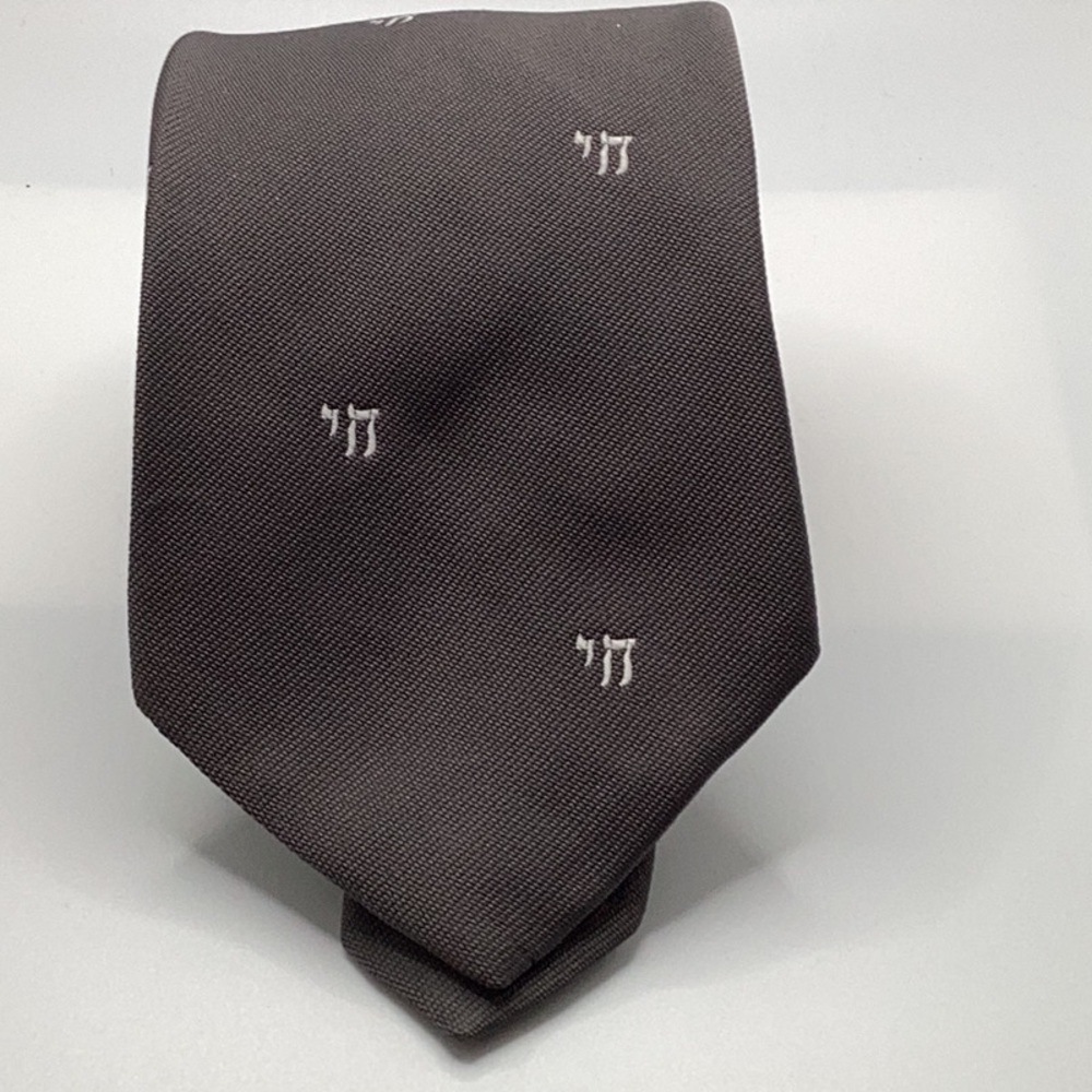 American Collection Classic Slate Gray Designer Men's Clip On Tie